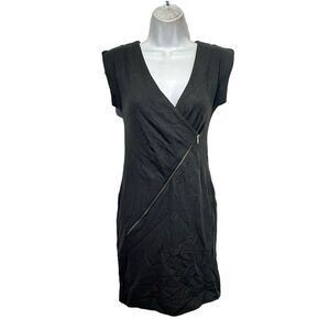 Marc by Marc Jacobs green exposed zip 100% wool Shift Dress Size XS